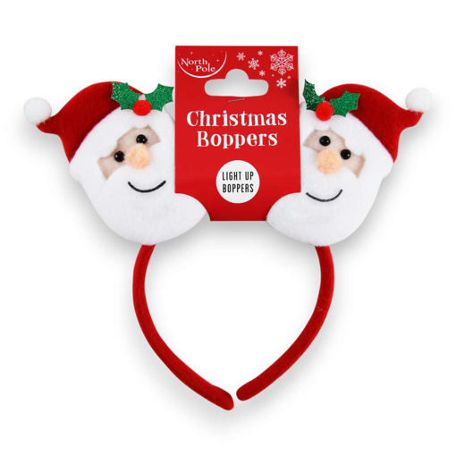 Picture of SANTA LIGHT UP HEADBAND BOPPERS